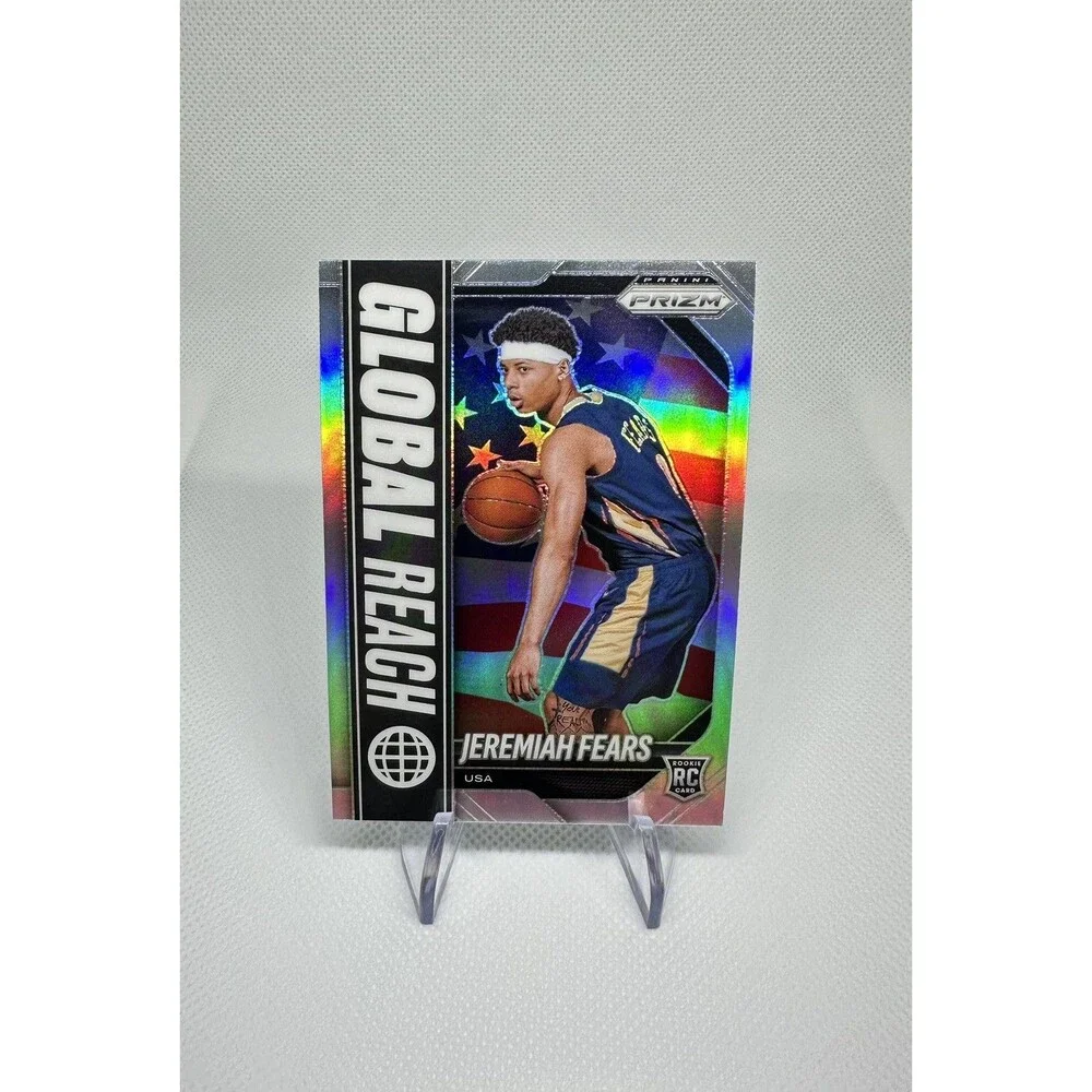 Panini Prizm 2025-26 Jeremiah Fears Silver Global Reach Prizm RC 🌐